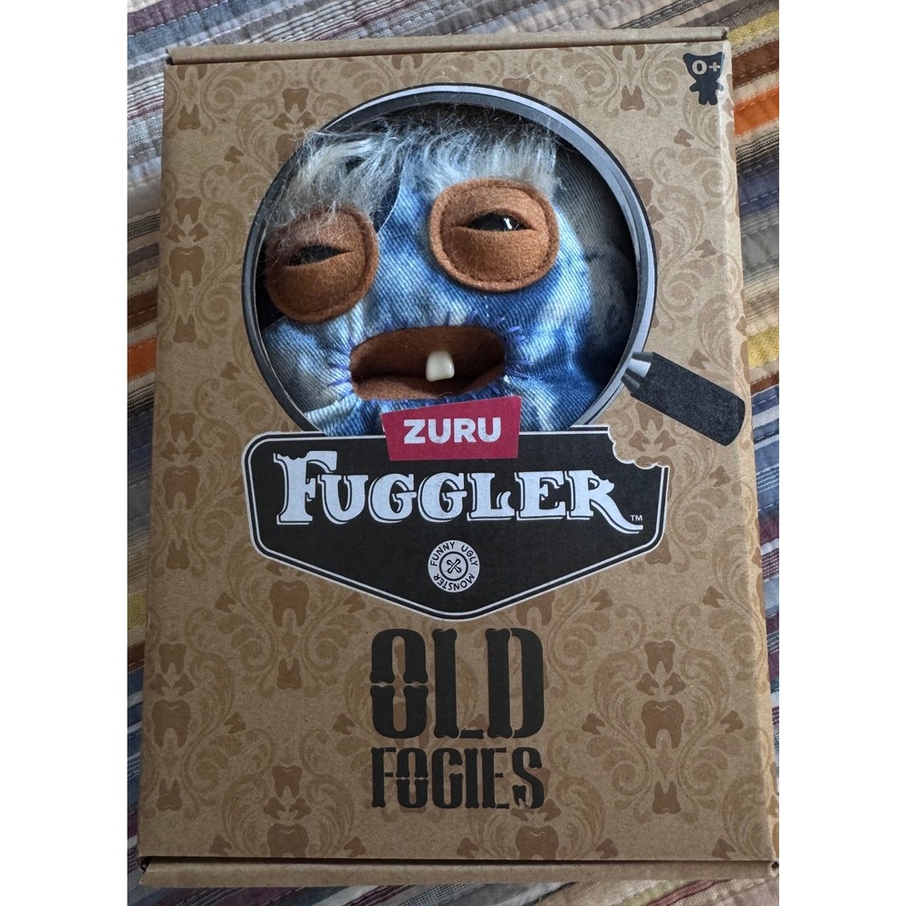 Zuru Fuggler Old Fogies Rabid Rabbit Blue Plush Monster Toy 15750B New in Box